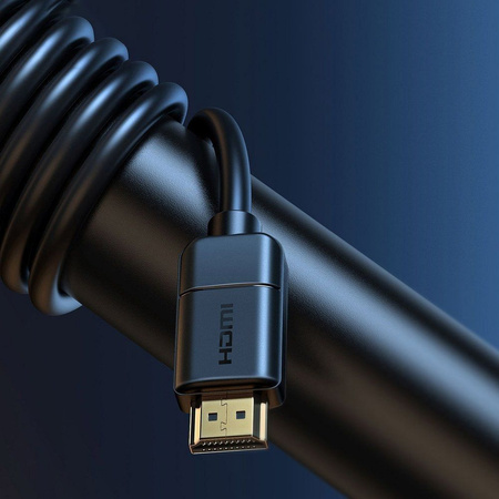 Baseus kabel przewód HDMI 2.0 4K 30 Hz 3D HDR 18 Gbps 8 m czarny (CAKGQ-E01)