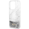 Guess GUHCP14LLCSGSGH iPhone 14 Pro 6.1" biały/white hardcase Liquid Glitter Marble