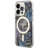 Guess GUHMP14LHLEOPWB iPhone 14 Pro 6.1" blue/blue hardcase Leopard MagSafe