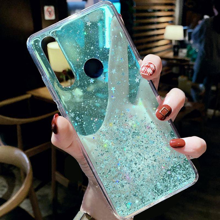 Case IPHONE 13 PRO MAX Sequins Glue Glitter Case mint