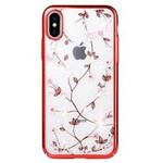 Etui IPHONE 12 PRO MAX SULADA Multiflower czerwone