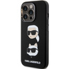 Karl Lagerfeld Silicone Karl&amp;Choupette Head case for iPhone 15 Pro Max - black