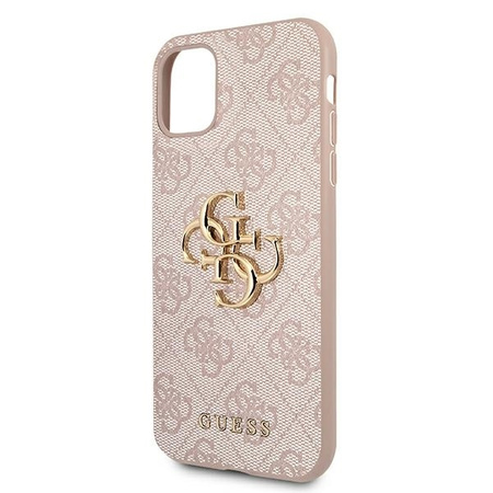 Guess GUHCN614GMGPI iPhone 11 6,1" różowy/pink hardcase 4G Big Metal Logo