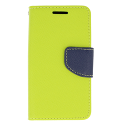 Etui portfel Fancy Samsung A8+ 2018 limonka