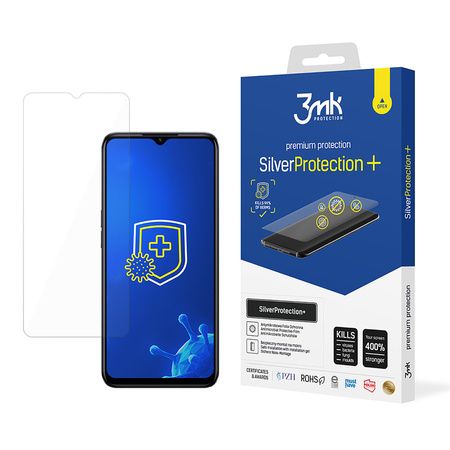 3MK Silver Protect+ Oppo A77 5G Folia Antymikrobowa montowana na mokro