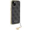 Guess 4G Charms Collection case for iPhone 15 - gray