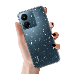 Crystal Glitter Case do Xiaomi Redmi 14C Srebrny