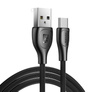 Remax Lesu Pro kabel przewód USB - USB Typ C 480 Mbps 2,1 A 1 m czarny (RC-160a black)