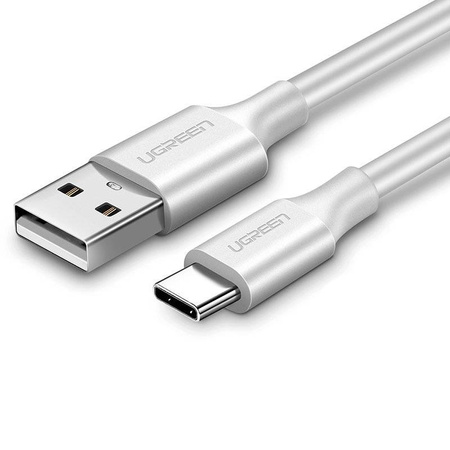 Ugreen kabel przewód USB - USB Typ C 480 Mbps 3 A 1 m biały (US287 60121)