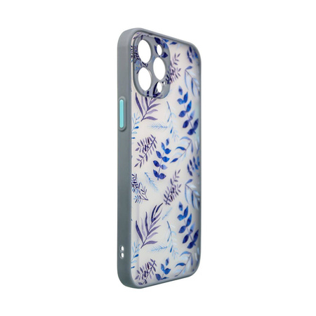 Design Case Cover for Samsung Galaxy A12 5G Flower Cover Dark Blue