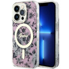 Guess GUHMP14LHCFWSP iPhone 14 Pro 6.1" pink/pink hardcase Flower MagSafe