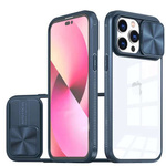 Schutzhülle APPLE IPHONE 15 Camslider navy blau