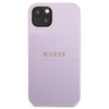 Original Case IPHONE 13 MINI Guess Saffiano Hot Stamp & Metal Logo (GUHCP13SPSASBPU) purple