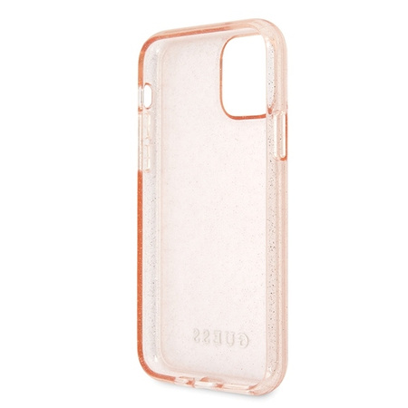 Guess Glitter Case - Etui iPhone 11 Pro (Pink)