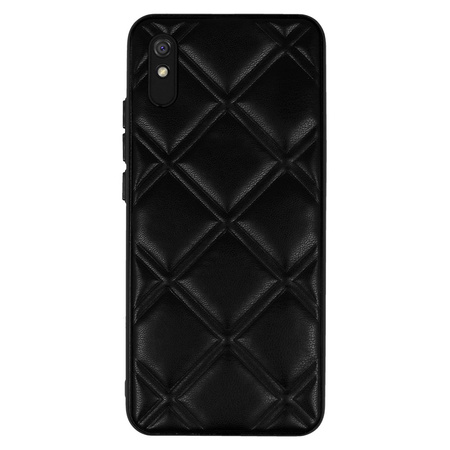 Leather 3D Case do Xiaomi Redmi 9A wzór 3 czarny