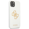 Guess GUHCP13SLS4GGWH iPhone 13 mini 5.4 &quot;white / white hard case Silicone 4G Logo