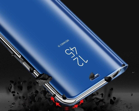 Etui HUAWEI P40 LITE Clear View Cover z klapką niebieskie