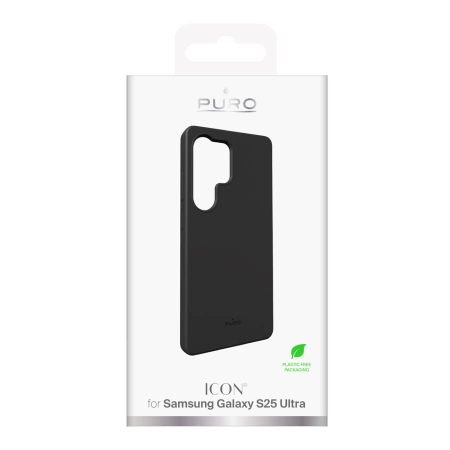 Puro Icon Silicone Case for Samsung Galaxy S25 Ultra - Black