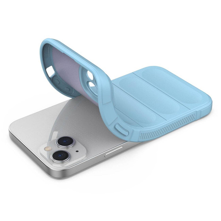 Magic Shield Case Hülle für iPhone 14 Plus flexible Panzerhülle hellblau