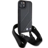 BMW M Edition Carbon Stripe &amp; Strap case for iPhone 15 Plus / 14 Plus - black