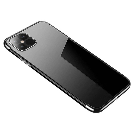 Clear Color Case Gel TPU Cover mit Metallic Rahmen für Xiaomi Redmi Note 11 Pro + 5G / 11 Pro 5G / 11 Pro schwarz