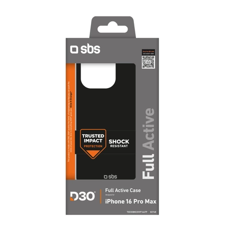 Etui SBS Full Active D3O do iPhone 16 Pro Max - czarne