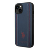 US Polo USHCP14SPFAV iPhone 14 6,1" granatowy/navy blue Leather Stitch