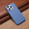 iCarer Case Leather genuine leather case for iPhone 14 Pro Max hellblau (WMI14220712-LB) (MagSafe compatible)