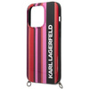 Karl Lagerfeld KLHCP14XSTSTP iPhone 14 Pro Max 6.7 &quot;hardcase pink / pink Color Stripes Strap