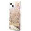 Guess GUHCP13SLFLSD iPhone 13 mini 5.4 &quot;Gold / Gold Hardcase Paisley Liquid Glitter