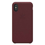 Original Handyhülle IPHONE X / XS Adidas Slim Case LTHR (28965) rot