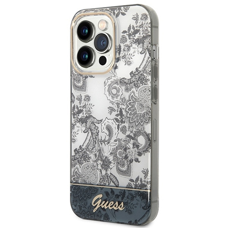 Guess GUHCP14XHGPLHG iPhone 14 Pro Max 6.7 &quot;gray / gray hardcase Porcelain Collection