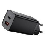 Baseus GaN2 Lite szybka ładowarka sieciowa 65W USB / USB Typ C Quick Charge 3.0 Power Delivery (azotek galu) czarny (CCGAN2L-B01)