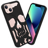 ETUI SKULL IPHONE 12 / 12 PRO, MATT BLACK / CZARNY