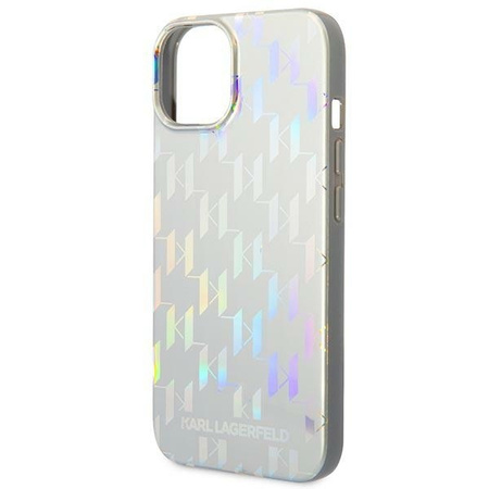 Karl Lagerfeld KLHCP14MLGMMSV3 iPhone 14 Plus 6,7" hardcase srebrny/silver Monogram Iridescent