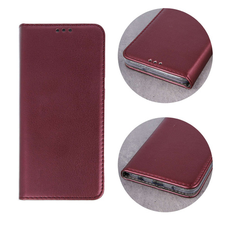 Etui Smart Magnetic do Samsung Galaxy S23 FE burgundowe