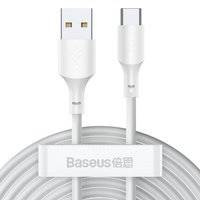 Baseus 2x kabel USB - USB Typ C szybkie ładowanie Power Delivery Quick Charge 40 W 5 A 1,5 m biały (TZCATZJ-02)