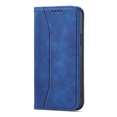 Magnet Fancy Case Case for iPhone 12 Pro Cover Card Wallet Card Stand Blue