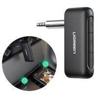 Ugreen odbiornik dźwięku Bluetooth 5.0 audio AUX mini jack do samochodu czarny (70303)