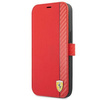 Ferrari FESAXFLBKP13SRE iPhone 13 mini 5,4" czerwony/red book On Track Carbon Stripe