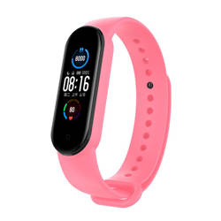 Silicone Wristband for XIAOMI MI SMART BAND 5 / 6 pink