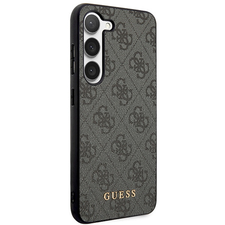 Etui Guess 4G Metal Gold Logo na Samsung Galaxy S24+ - czarne