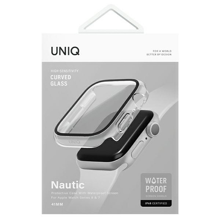 Case APPLE WATCH 7 / 8 (45MM) UNIQ Nautic transparent