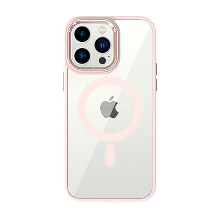 Tel Protect Magnetic Clear Case do Iphone 14 Łososiowy