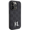 Karl Lagerfeld nakładka do iPhone 15 Pro Max 6,7" KLHCP15XPKLPKLK czarna HC Hot Stamp Monogram KL Metal Logo