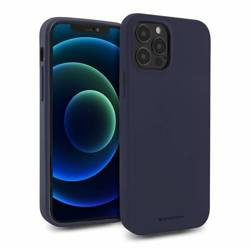 Case IPHONE 14 Matte Silicone Mercury Soft Jelly navy blue