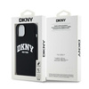 DKNY DKHMP15SSNYACH iPhone 15 / 14 / 13 6.1" czarny/black hardcase Liquid Silicone White Printed Logo MagSafe