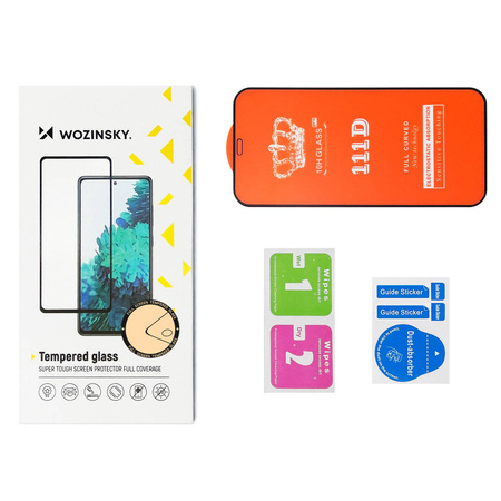 Wozinsky Set 2x Super Durable Full Glue Tempered Glass Full Screen mit Frame Case Friendly Samsung Galaxy A53 5G Schwarz