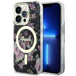 Guess GUHMP14LHCFWSK iPhone 14 Pro 6.1" black/black hardcase Flower MagSafe