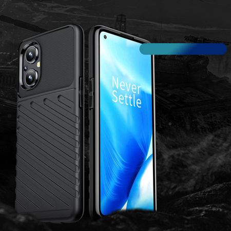 Thunder Case Flexibel Robuste Panzer Handyhülle TPU Schutzhülle für OnePlus Nord N200 5G schwarz